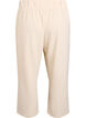 Byxor med l&ouml;s passform och 7/8-l&auml;ngd, Beige, Packshot image number 1