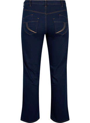 Regular fit Gemma jeans med hög midja, Blue denim, Packshot image number 1