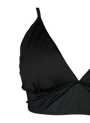 Bikinitopp med avtagbara pads och knytband i ryggen, Black, Packshot image number 2