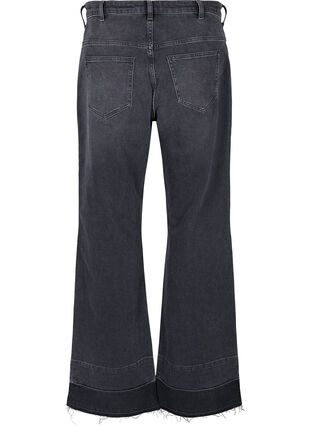 Wide fit jeans med hög midja, Grey Denim, Packshot image number 1