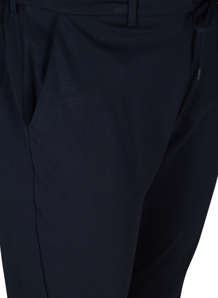 Croppade Maddison byxor, Bl&aring;, Packshot image number 2