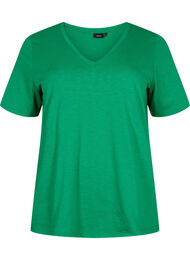Kortärmad enkel t-shirt med v-ringning, Jolly Green