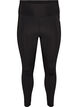 Tr&auml;ningstights med h&ouml;g midja och ficka i linningen, Svart, Packshot image number 0