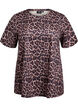 FLASH - T-shirt med leopardmönster, Brun, Packshot image number 0