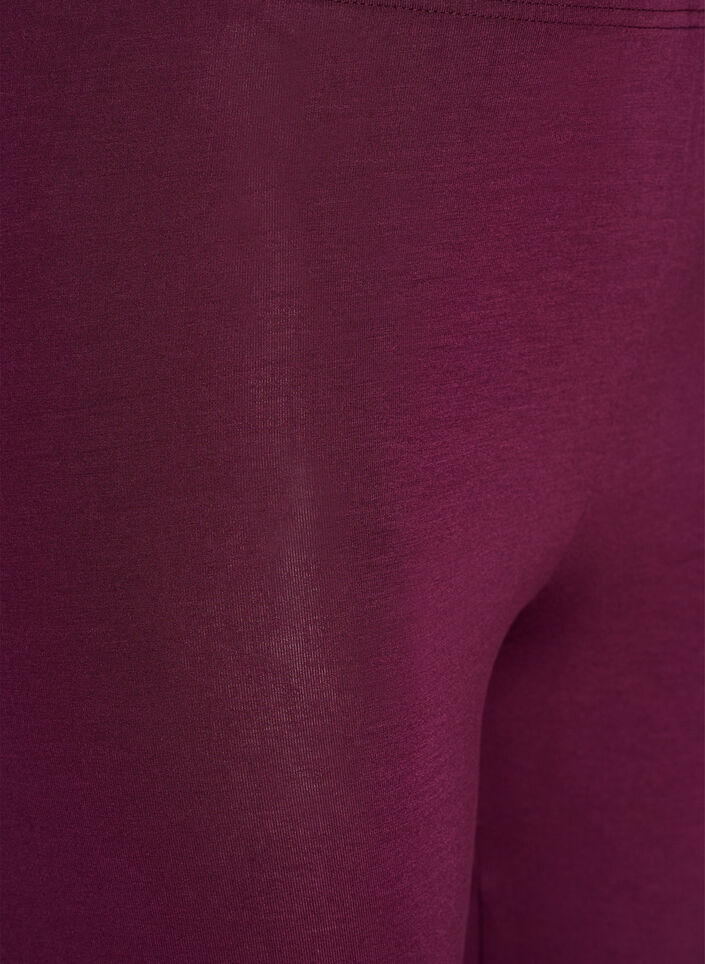 Basic leggings i viskos, M&ouml;rk Bordeaux, Packshot image number 2