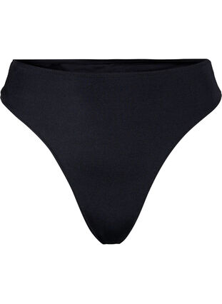 Bikinitrosa med string och normal midjehöjd, Black, Packshot image number 0