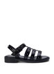 Bred sandal med nitar, Svart, Packshot image number 0
