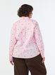 Skjorta med broderade blommor, Rosa, Model image number 2