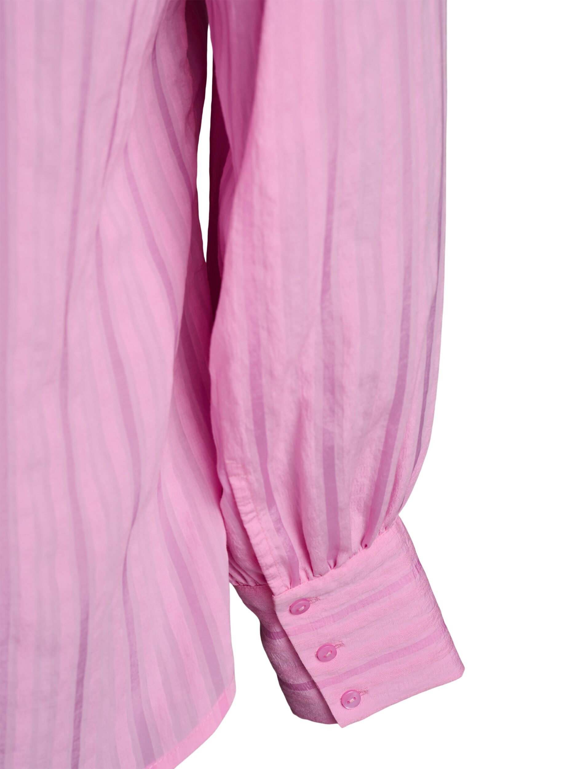 Zizzi Blus med vertikala r&auml;nder, Rosa, Packshot image number 3