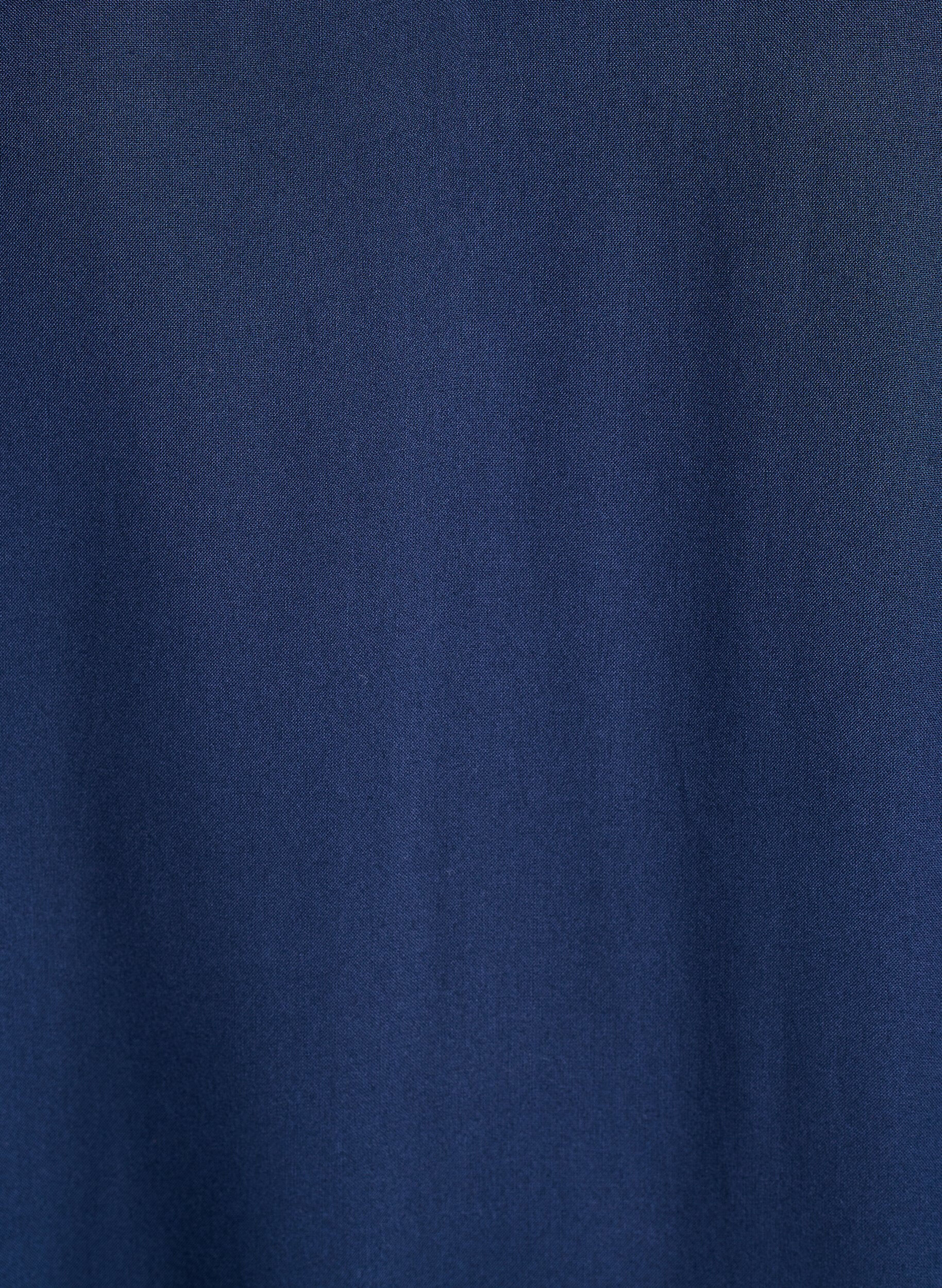 Zizzi Strandkl&auml;nning i viskos med axeldetalj, Bl&aring;, Packshot image number 2