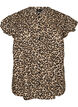 &Auml;rml&ouml;s a-linjeformad skjortblus i bomull, Brun, Packshot image number 0