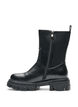 Chelseaboots med chunky sula och ribbade paneler, Svart, Packshot image number 3