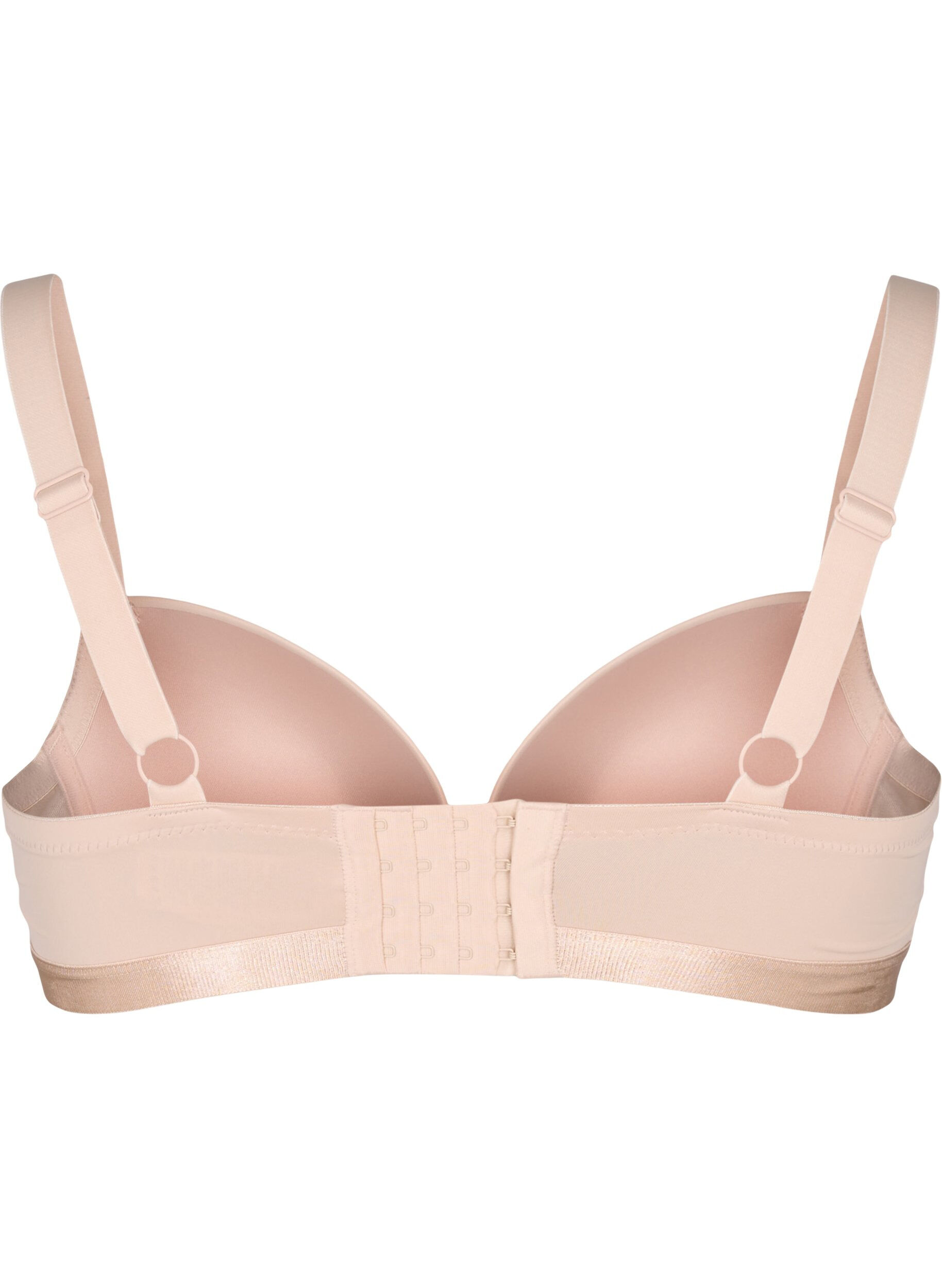 Zizzi Formpressad BH med mesh, Beige, Packshot image number 1