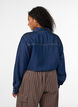 Jeansskjorta i lyocell med tryckknappar, Bl&aring;, Model image number 2