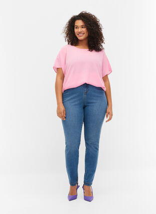 Bea jeans med super slim fit och extra hög midja, Light blue, Model image number 0