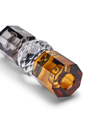 Ljusstake i kristallglas, Brown/Smoke Comb, Packshot image number 2