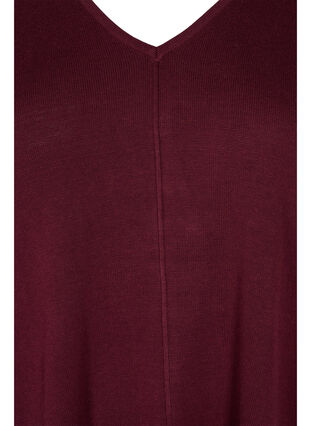 Stickad klänning i bomullsblandning med V-ringad hals, Port Royal, Packshot image number 2