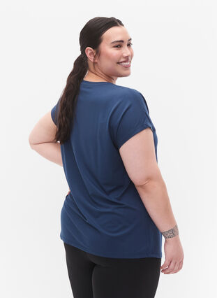 Kortärmad t-shirt för träning, Blue Wing Teal, Model image number 1