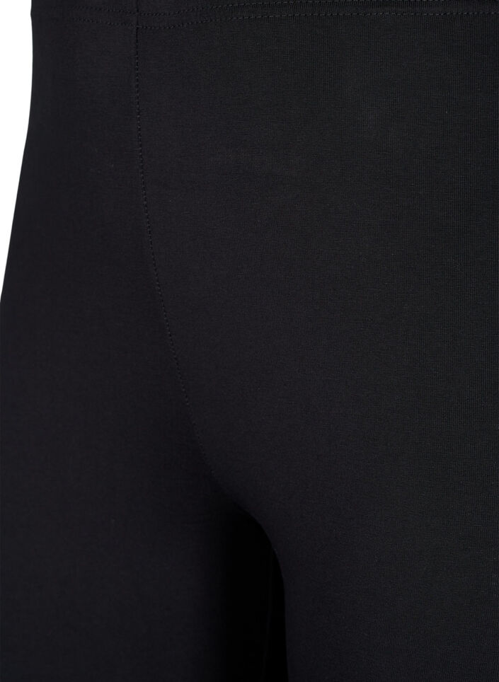 2-pack leggings i bomull, Svart, Packshot image number 2