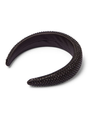 Hårband med svarta stenar, Black, Packshot image number 1