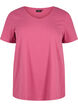 Enf&auml;rgad bas-t-shirt i bomull, R&ouml;d, Packshot image number 0