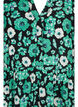 Blommig tunika i viskos, Green Flower AOP, Packshot image number 2