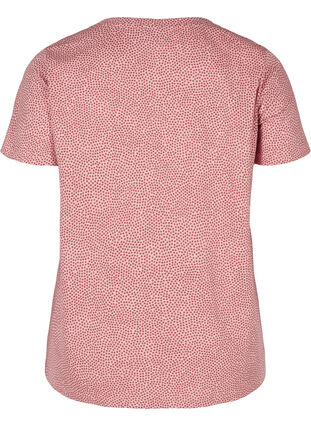 T-shirt i bomull med tryck, Blush Dot, Packshot image number 1