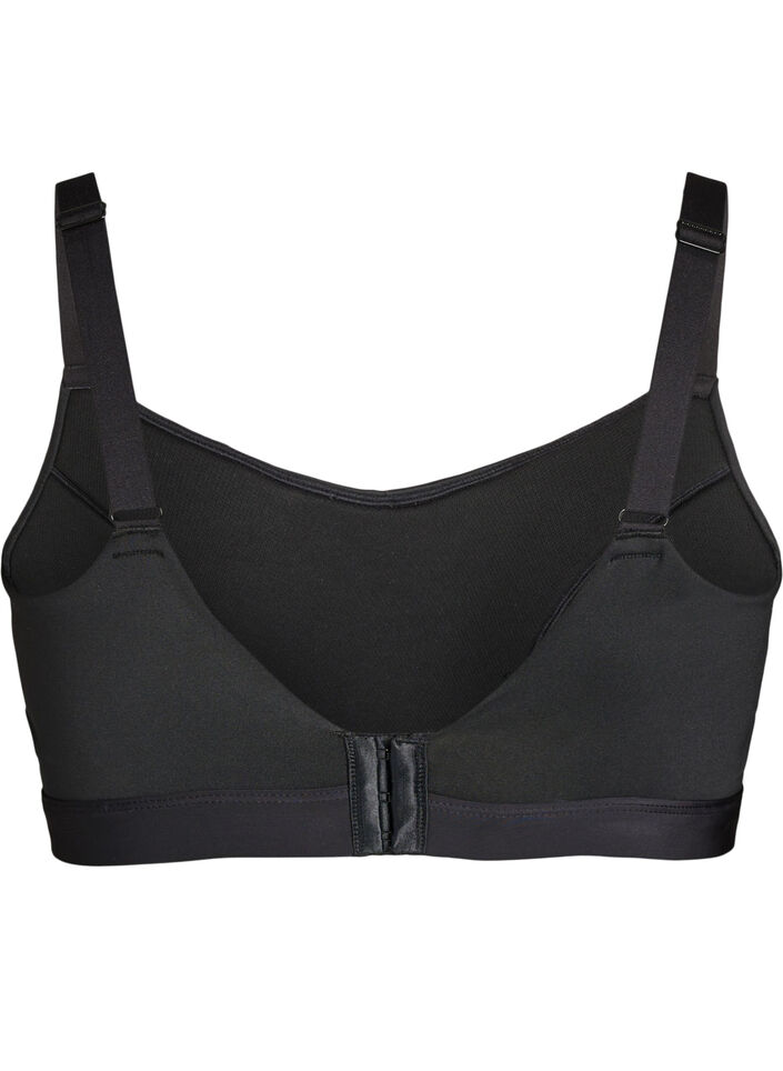 L&auml;tt vadderad sport-BH, Svart, Packshot image number 1