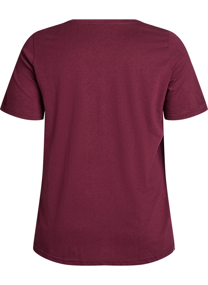 FLASH - T-shirt med tryck, Mörk Bordeaux, Packshot image number 1