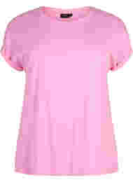 Kortärmad t-shirt i bomullsmix, Rosebloom