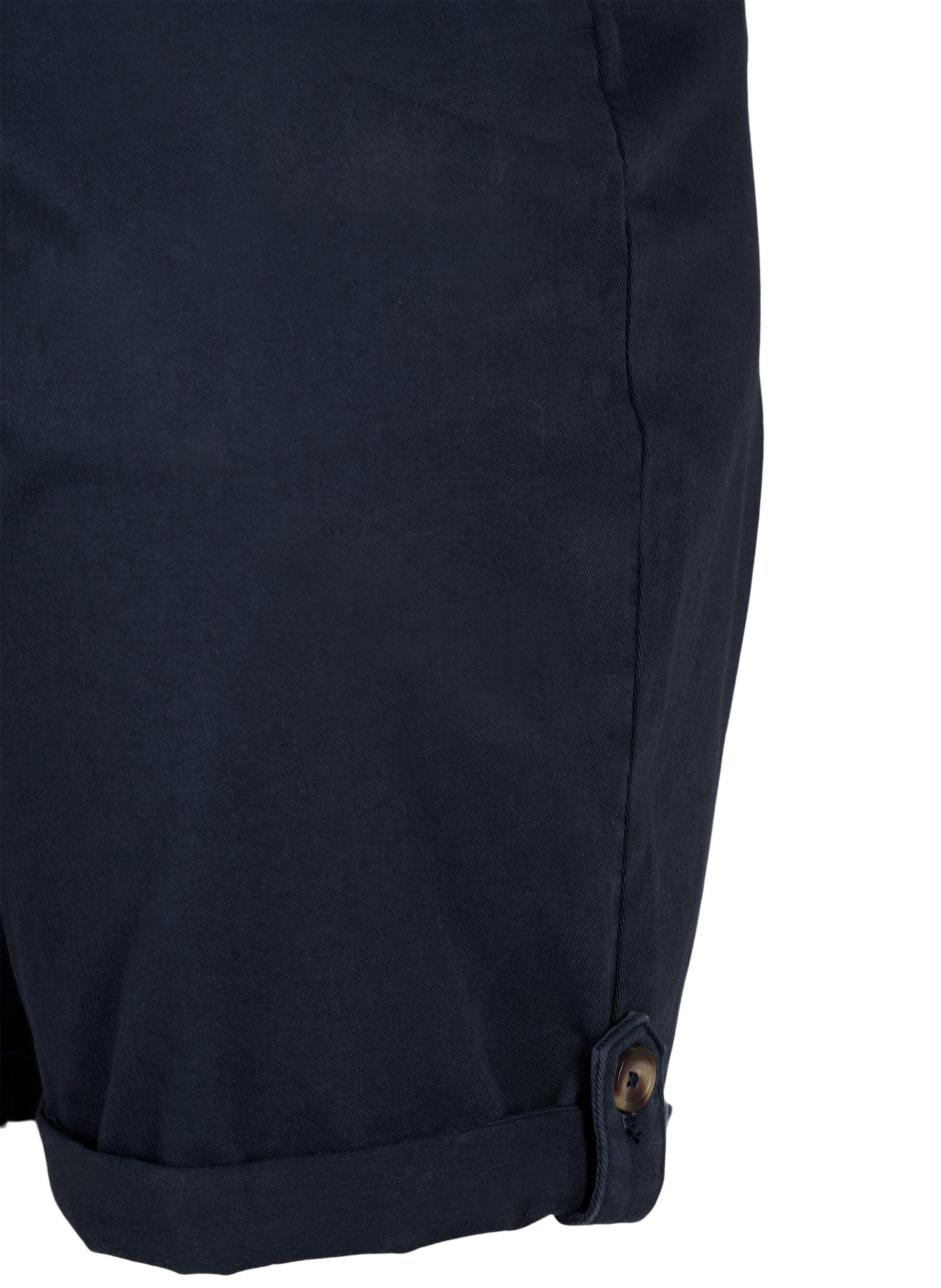 Zizzi Chinoshorts med fickor, Navy Blazer, Packshot image number 3