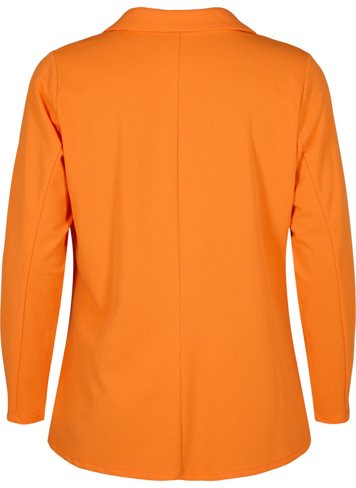 Blazer med fickor, Vibrant Orange, Packshot image number 1