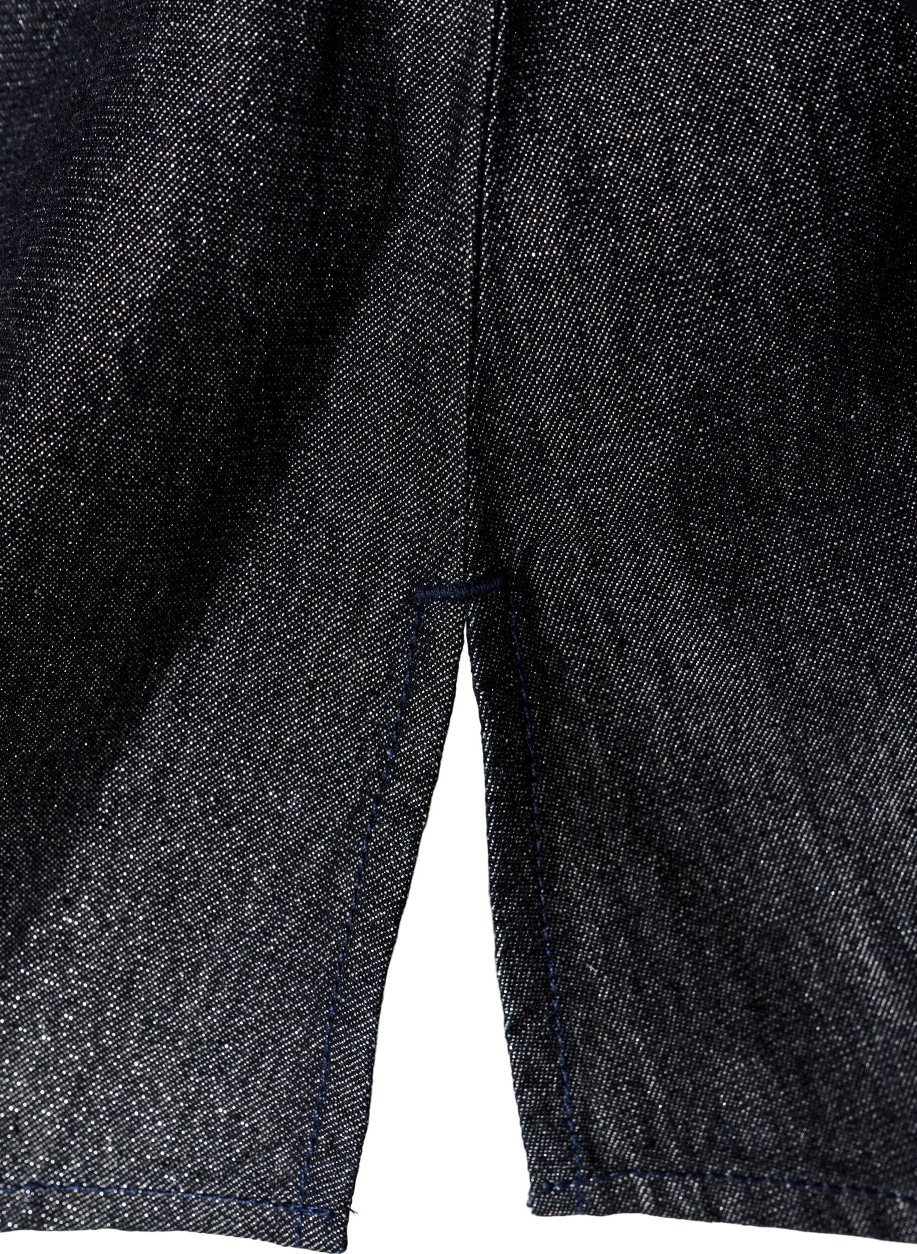 ZizziJeansskjorta med glittertr&aring;d och 3/4-&auml;rmar, Gr&aring;, Packshot image number 3
