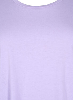 Kortärmad t-shirt i bomullsmix, Lavender, Packshot image number 2