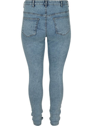 Stentvättade Amy jeans med hög midja, Stone Washed, Packshot image number 1