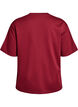 T-shirt med strass och rund hals, M&ouml;rk Bordeaux, Packshot image number 1