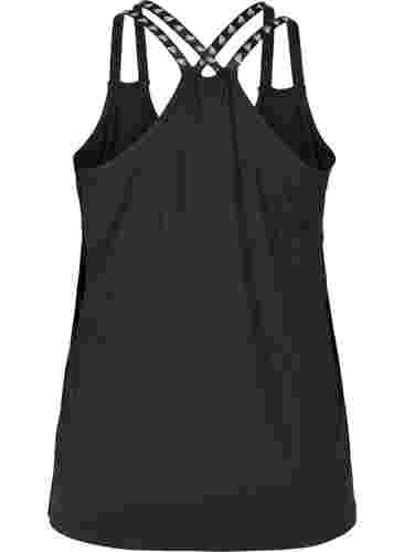 Enfärgad träningstopp, Black, Packshot image number 1
