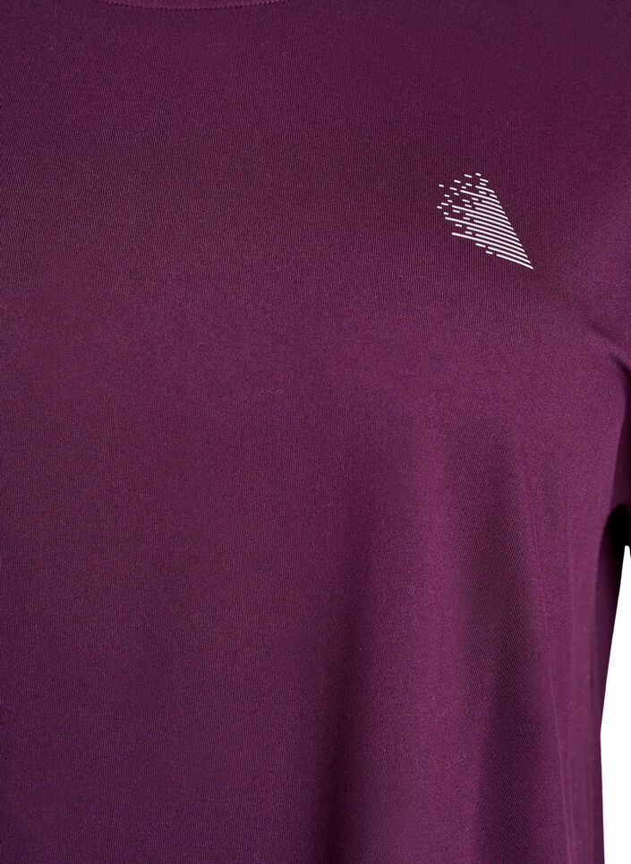 Enf&auml;rgad tr&auml;nings-T-shirt, Lila, Packshot image number 2