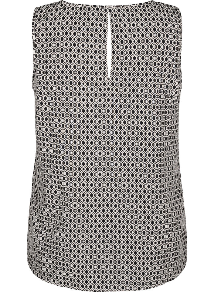 FLASH - Ärmlös topp med tryck, Svart, Packshot image number 1