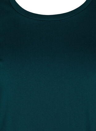 Sweatshirtklänning i bomull med 3/4-ärmar och fickor, Ponderosa Pine, Packshot image number 2