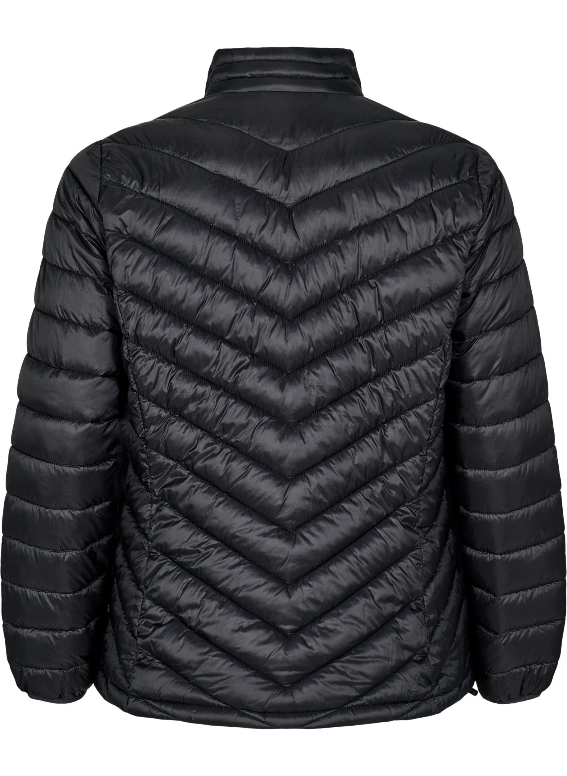 ZizziL&auml;ttviktsjacka med fickor, Svart, Packshot image number 1
