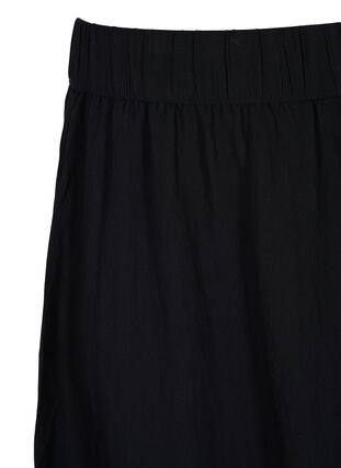 Löst sittande kjol i viskos, Black, Packshot image number 2