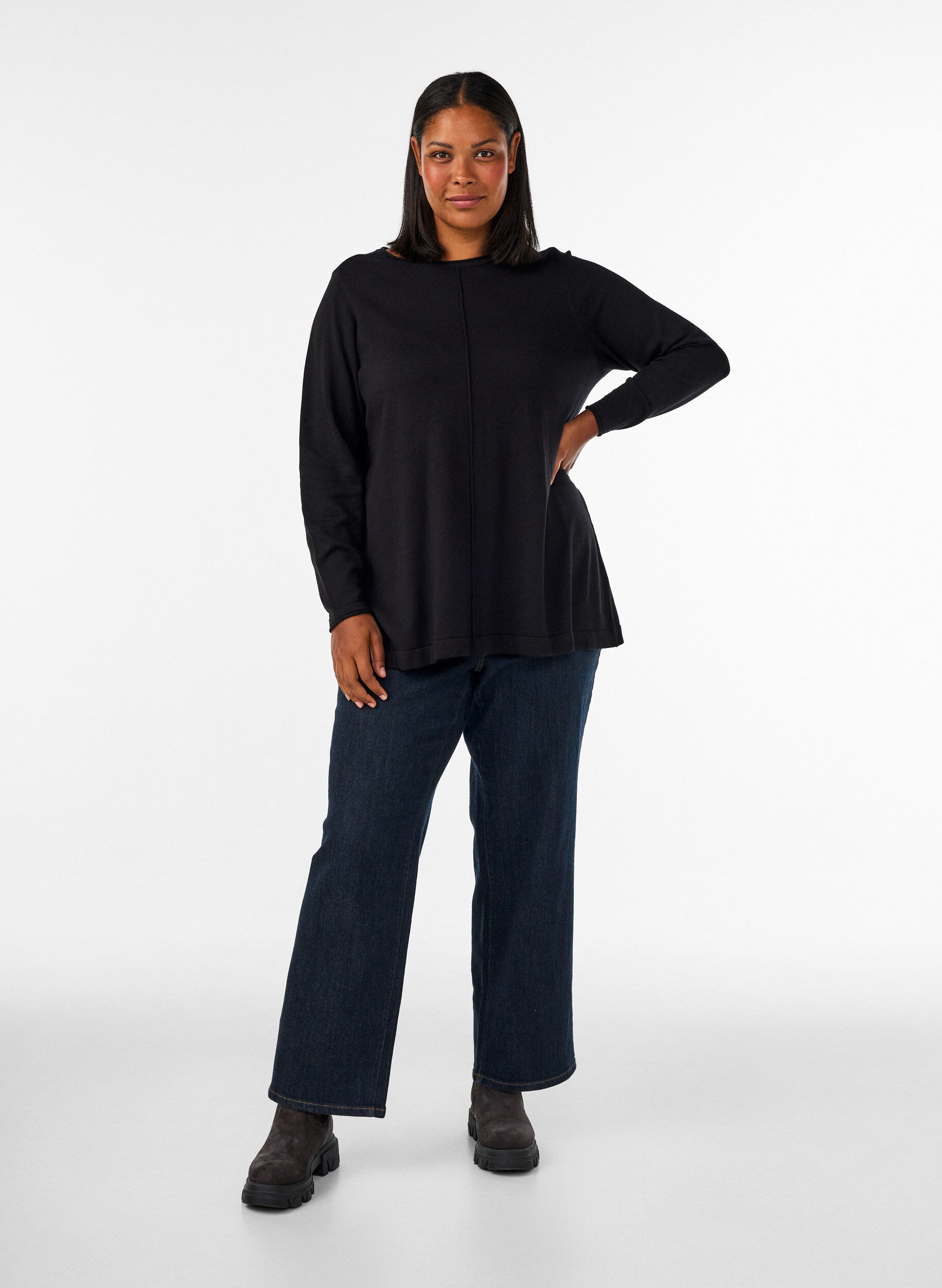 ZizziL&auml;ttviktsjacka med fickor och avtagbar huva, Gr&ouml;n, Model image number 1