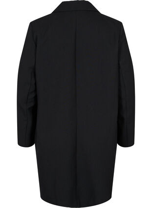 Klassisk kappa med knappstängning, Black, Packshot image number 1