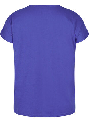 T-shirt i bomullsmix, Dazzling Blue, Packshot image number 1