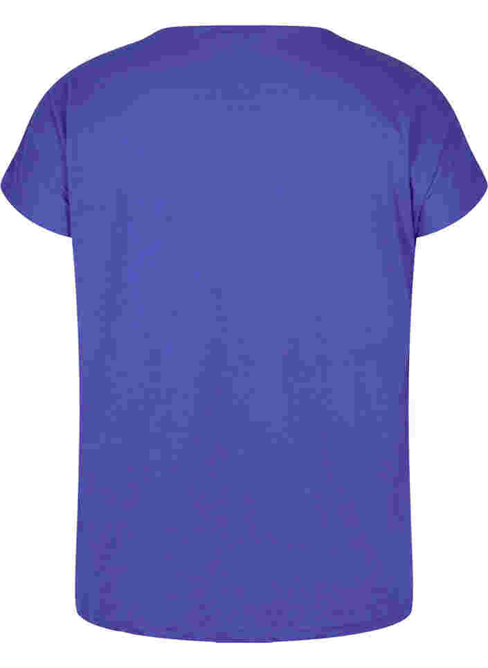 T-shirt i bomullsmix, Dazzling Blue, Packshot image number 1