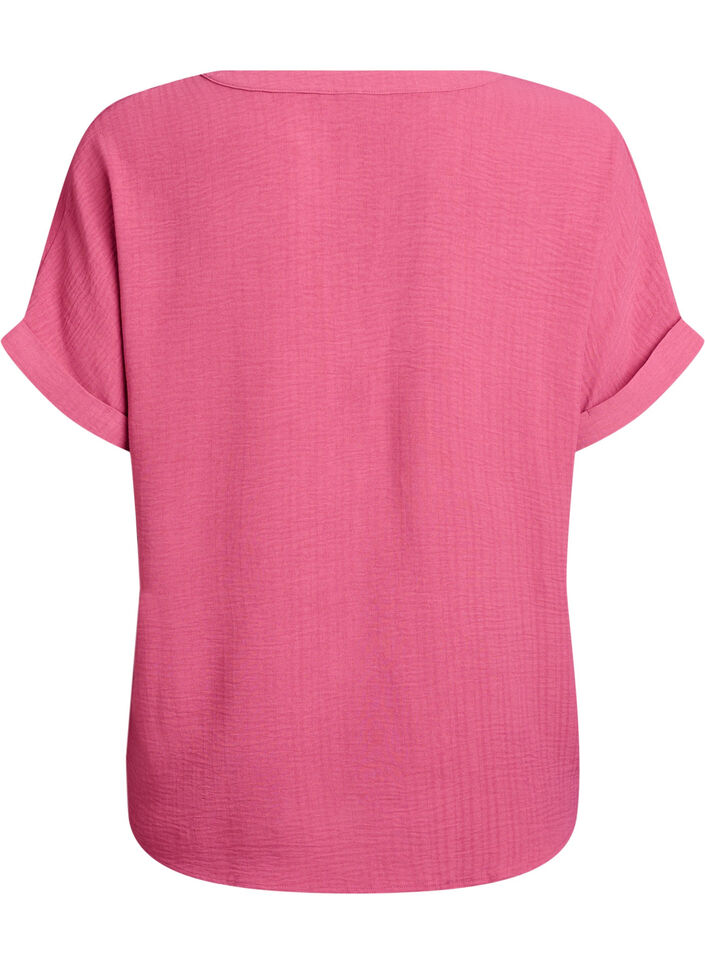 L&ouml;s blus med korta &auml;rmar, R&ouml;d, Packshot image number 1