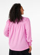 Blus med volangkrage, Rosa, Model image number 2
