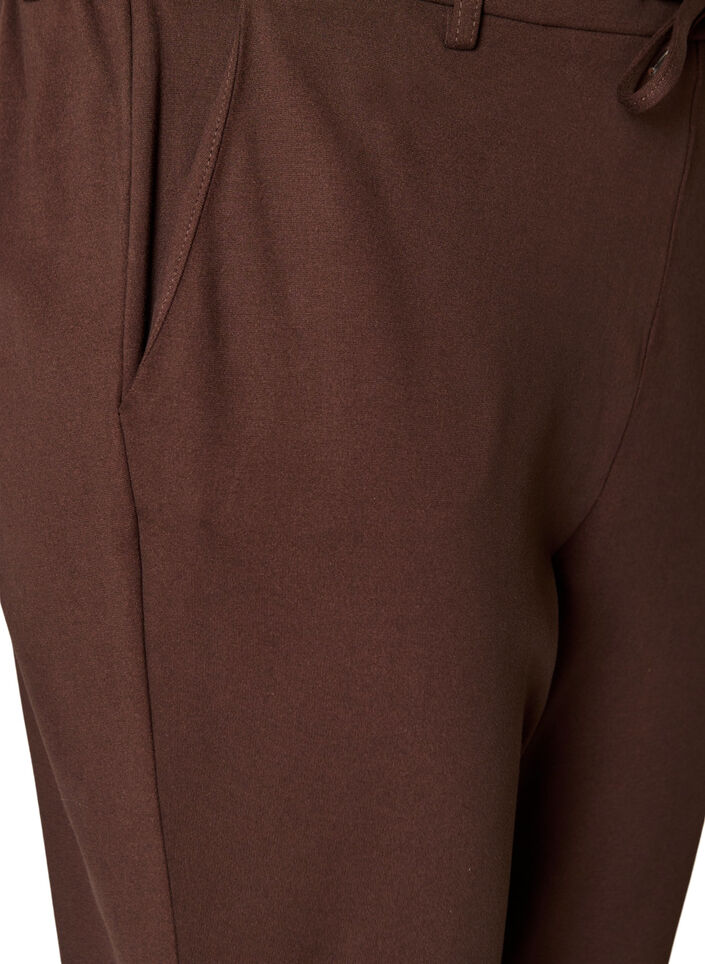 Croppade Maddison byxor, Brun, Packshot image number 2