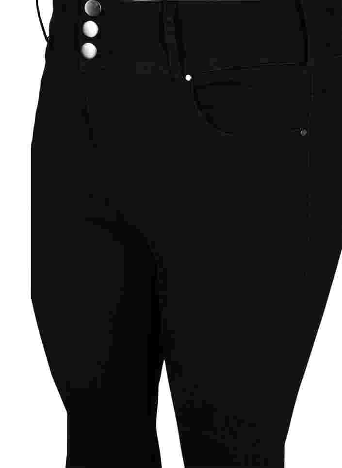 Super slim Bea jeans med extra hög midja, Black, Packshot image number 2